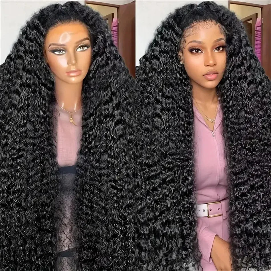 13X6 Deep Wave Human Hair Lace Wig 30 Inch hd Lace Frontal Wig Loose Water Wave 13X4 Lace Front Human Hair Curly Wigs for Women